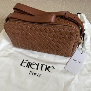 Elleme Paris Trousse Woven Leather Bag NWT